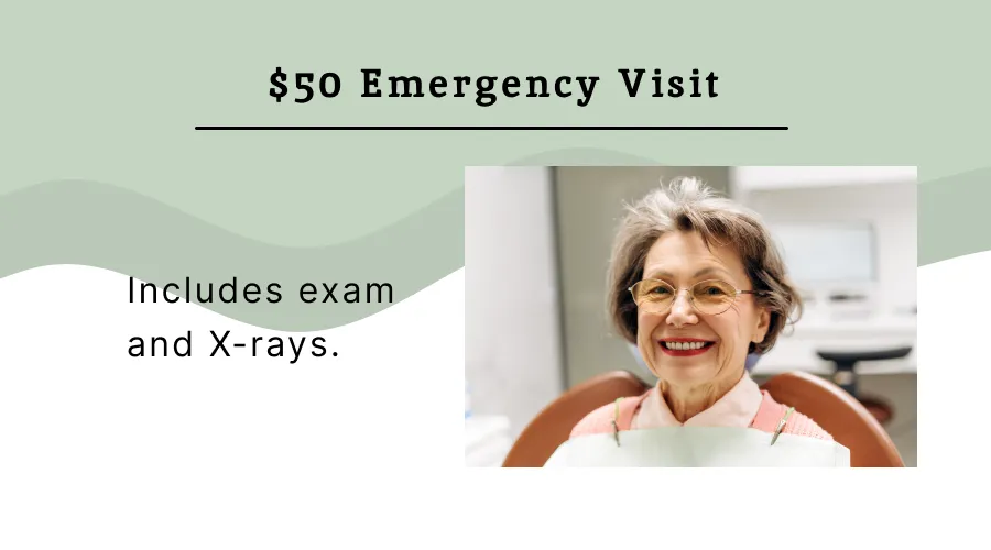 Emergency Visit Special - $50 including Exam and X-Rays